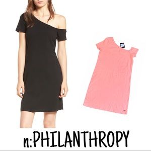 n:PHILANTHROPY $118 NWT Ford T-Shirt Dress Coral Pink